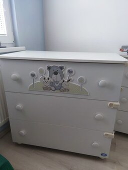 Pali detská postieľka + prebalovací pult SMART JOY + komoda - 8