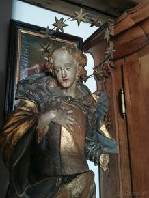 Baroková drevorezba Mária Immaculata - 8
