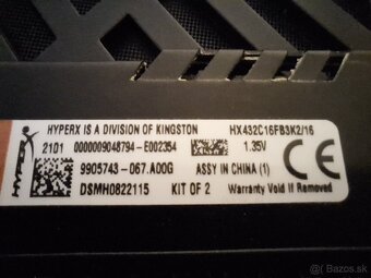 Predám ramky ddr4 16gb 3200MHz - 8