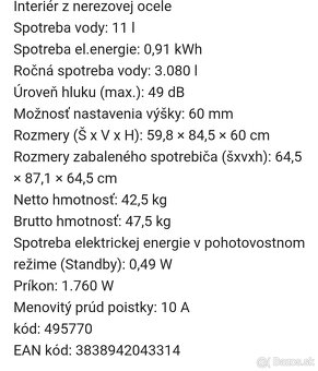 Predám  umyvačku riadu - 8