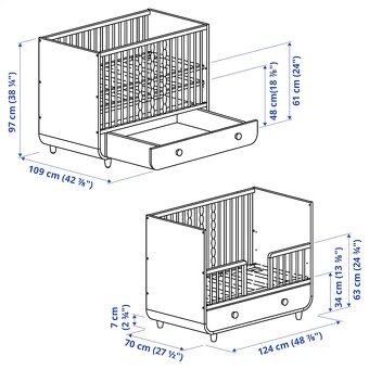 Detská postieľka Ikea Myllra - 8