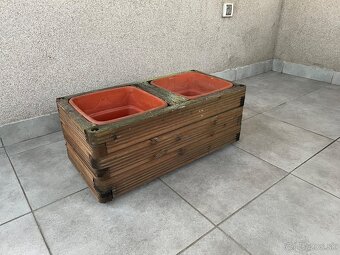 Drevený kvetináč - 8