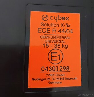 Autosedačka Cybex x-fix solution - 8