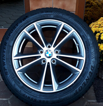 alu R17 5x120 ET27, bicolor, senzory, orig. BMW, nová rada 5 - 8