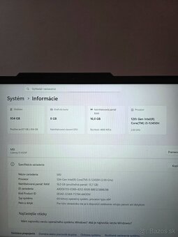 PREDÁM MSI CYBORG HERNÝ NOTEBOOK - 8