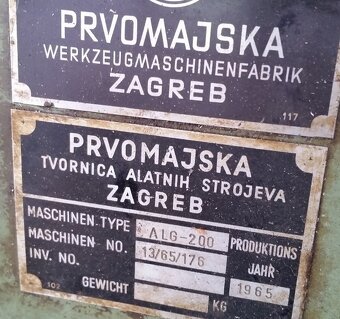 Frézka nástrojářská ALG 200 (8784.) - 8