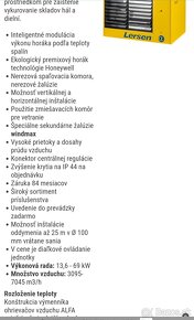 Plynový ohrievač Lersen Alfatop takmer nepouzivany - 8