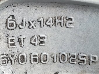 HLINIKOVE DISKY ORIG.SKODA FABIA IBIZA VW 5x100 185/60 R14 - 8