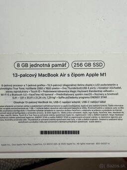 Apple Macbook Air 13” M1 8/256GB Silver - SK lokalizácia , - 8
