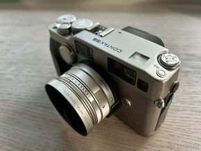 hľadáčikový fotoaparát Contax G2 + 3 objektívy a blesk - 8