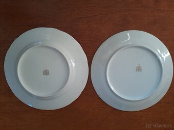 2x Ozdobné talíře, značeno, Porcelánka Moritz Zdekauer - 8