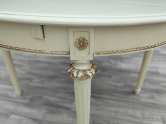 Stôl jedálenský v štýle Ľudovíta XVI – rozkladací. - 8