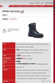 Pracovná obuv Perf Intruder S3 až do -30 stupňov, veľkosť 41 - 8