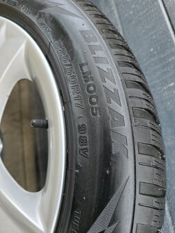 Zimná Sada AUDI A4, A5+Bridgestone Blizzak 225/50 R17 - 8