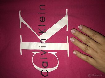 NOVÉ CALVIN KLEIN fuksia damske tricko S - 8
