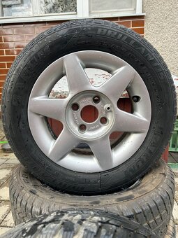 Zimné pneumatiky Barum 165/70 R13 + elektróny Borbet - 8
