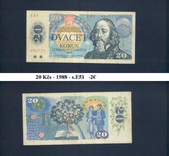 Bankovky Československo 1 - 8
