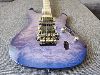 Ibanez S570DXQM Bright Blue Burst - 8
