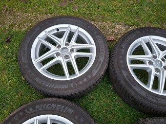 17" ALU 5x112 (audi a iné) + zimné 225/55 17 8,5mm TOP - 8