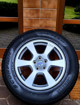alu R17 5x108, senzory, zimné pneu 235/65, orig. Volvo XC60 - 8