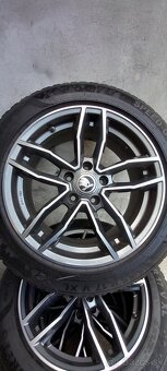 Hlinikove disky 5x112 r17 a zimne pneu 215/55 r17 - 8