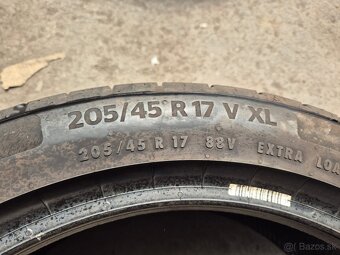 205/45 r17 letné 4 ks CONTINENTAL dezén 6,6 - 6,4 mm DOT2022 - 8