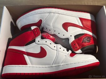 AIR JORDAN 1 RETRO HIGH OG White University Red Black Blanc - 8