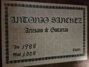 RARE GUITAR / ANTONIO SANCHEZ / VZÁCNA AKUSTICKA GITARA - 8
