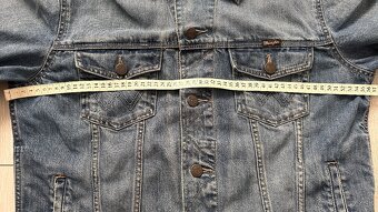 Pánska,kvalitná džínsová bunda WRANGLER - veľkosť L - 8