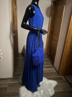 Modré dlhé šaty zn. Chantall - 8