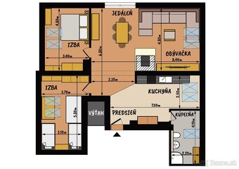 Na predaj veľký 3-izbový apartmán s krbom, Tatranská Lomnica - 8