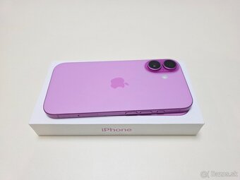 APPLE IPHONE 16 PINK 128GB ,BATERKA 100%,ZÁRUKA - 8
