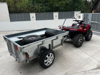 Kawasaki Brute Force 750+Výklopný Vozík+Radlica na sneh - 8