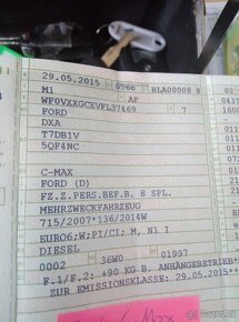 Ford C-max 2.0tdci 110kw rok 2015 Titanium  Sync - 8