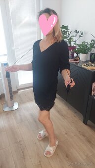 Sifonove čierne saty - 8