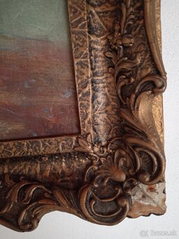 Obrazy, maľované, rám, starožitnosti - 8