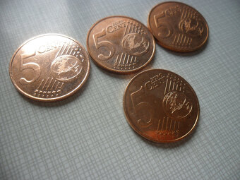 Slovenské euromince - 5 cent, 20 cent, 2 euro - 8