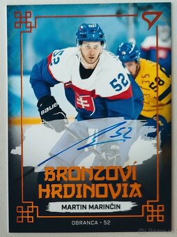 Hokejové kartičky HS 2022 BRONZOVÍ HRDINOVIA BLACK AUTO /35 - 8