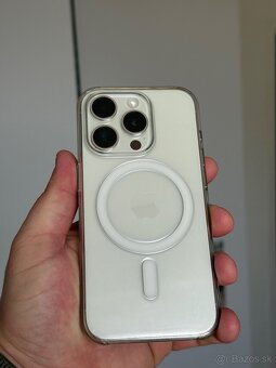 iPhone 15 Pro biely titán 128gb ešte 16 mes. záruka - 8