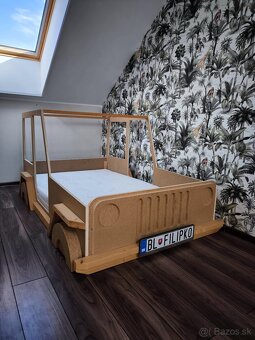 Predám detskú posteľ Jeep (ručná výroba) - 8