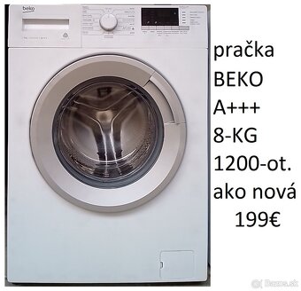 predám pračku A+++ - 8