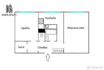 REZERVOVANÉ  Na predaj 2 izbový Fončorda - 8