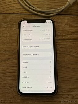 iPhone 12 mini 64GB - Nová batéria 100% - 8