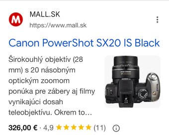 Canon PowerShot SX20 IS Black - 8