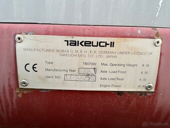 kolesovy bager Takeuchi TB70W - 8