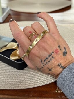 Náramok v štýle “Cartier” s briliantmi - 8