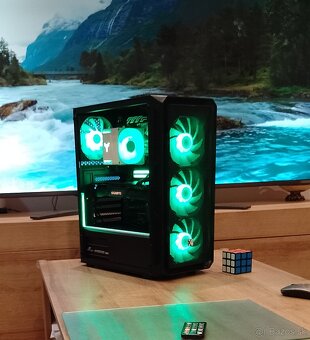 Herný výkonný PC–Ryzen 5+RTX 2070+32 GB RAM+NVMe+ARGB - 8