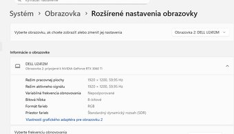 Predám 2× monitor 24" - DELL U2412M + BenQ GW2480 (Full HD) - 8