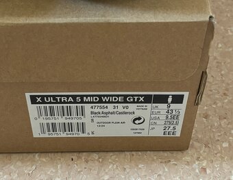 SALOMON X ULTRA 5 MID WIDE GTX, č. 43a1/3 - 8