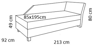 Sedačka / posteľ s úložným priestorom - 8